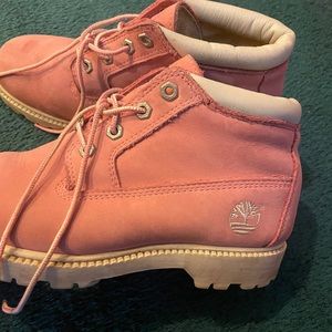 Pink Timberland Boots